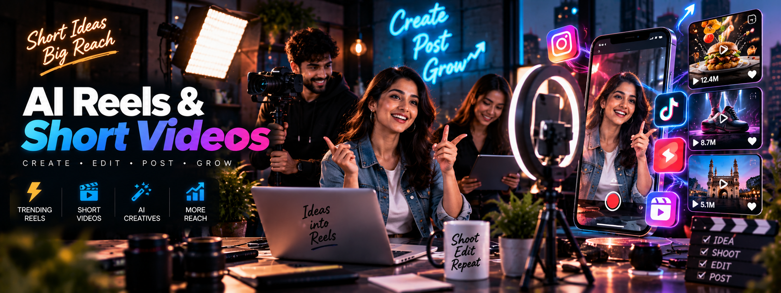 IDPS AI Reels and Short-Form Video Creation Services